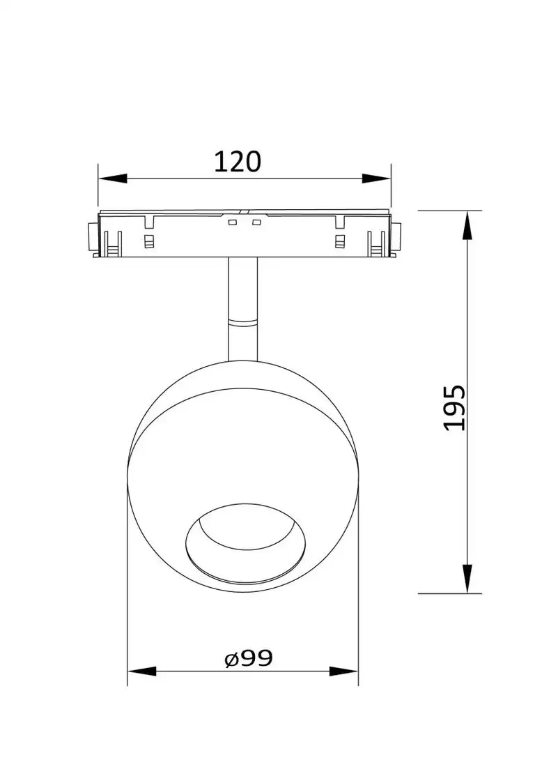 Трековый светильник Technical TR028-2-15W4K-W – фото товара