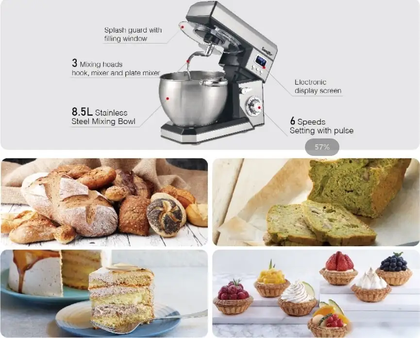 Планетарный миксер Sonifer SF-8143 - фото товара