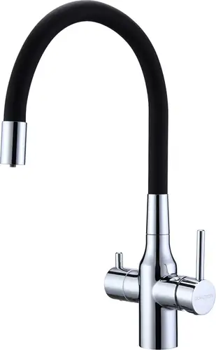 Смеситель Paulmark Salix Sa213419-CR (черный/хром) - изображение в каталоге