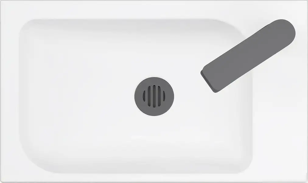 Умывальник Belux Темпо-2 HR0900 L (черный, с каркасом, сифоном, донным клапаном) - фото товара