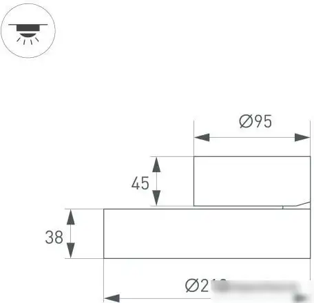 Спот Arlight SP-RONDO-FLAP-R210-20W Warm3000 028165 – фото товара