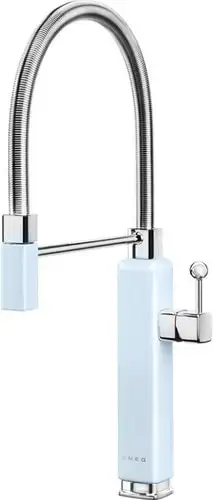 Смеситель Smeg MDF50PB (голубой/хром) - изображение в каталоге