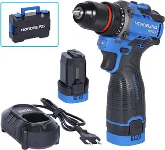 Дрель-шуруповерт Nordberg NE104K (с 2-мя АКБ, кейс) – изображение в каталоге