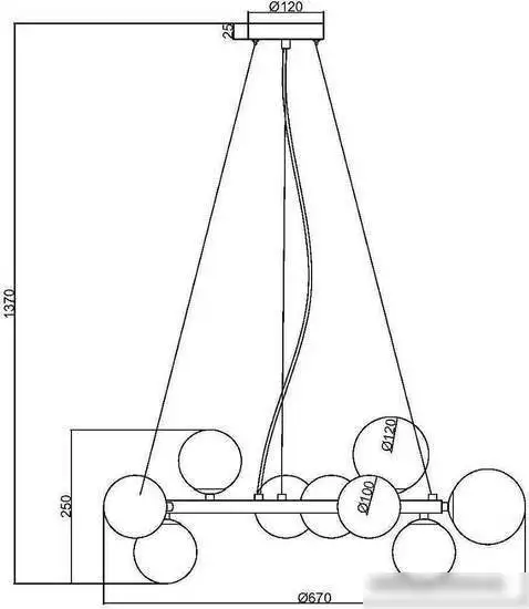 Подвесная люстра Maytoni Dallas MOD545PL-11G – фото товара
