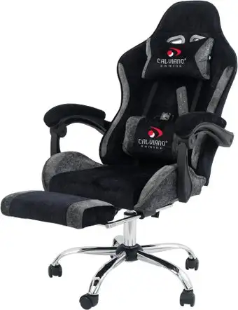 Игровое (геймерское) кресло Calviano Avanti Ultimato (black-grey fabric) – изображение в каталоге