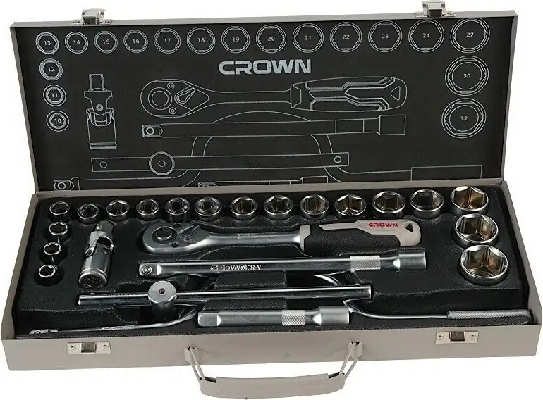 Набор трещотка с головками Crown CPHSW-XA24 – фото товара