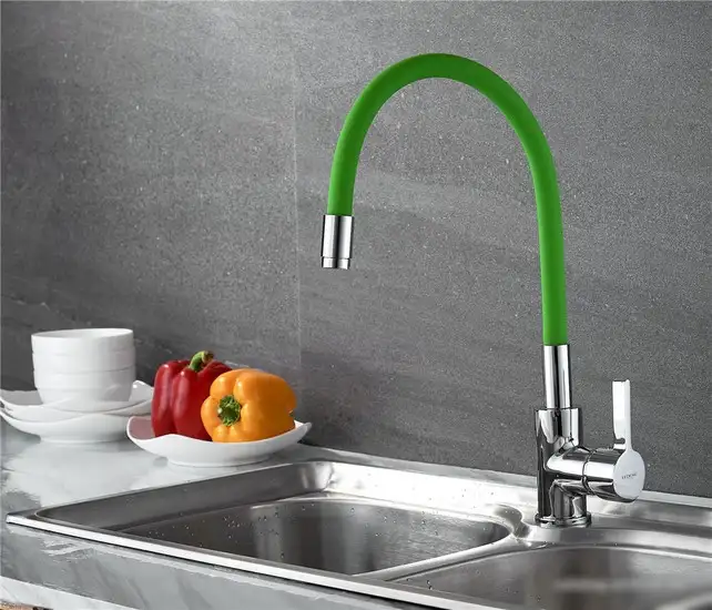 Смеситель Ledeme H98 L4898-5 (зеленый/хром) - фото товара