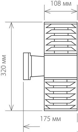 Бра Elektrostandard Techno 1407 (черный) – фото товара