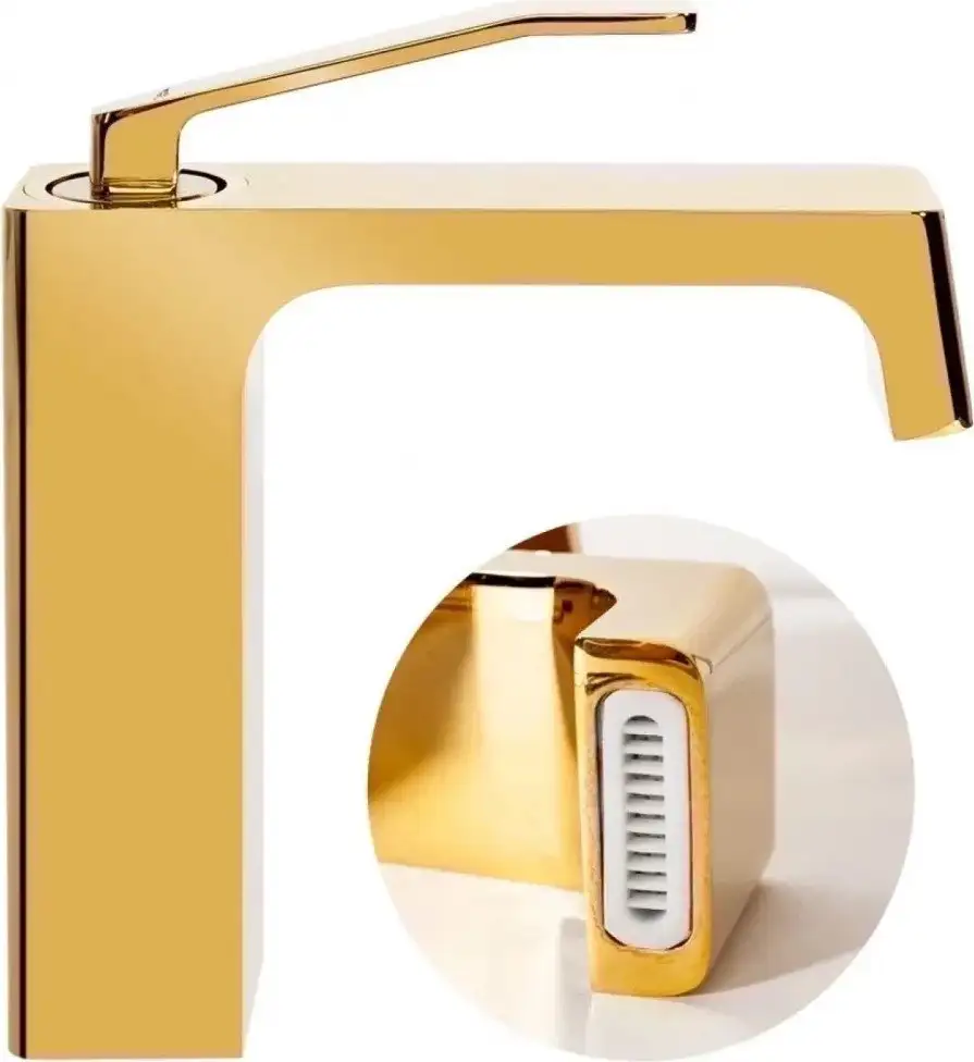 Смеситель Hansberge H1065 (золото глянец) - фото товара