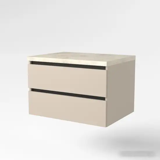 Дабер Тумба под умывальник 002 Т2.8.0.17Ч (бежевый/черный) – фото товара