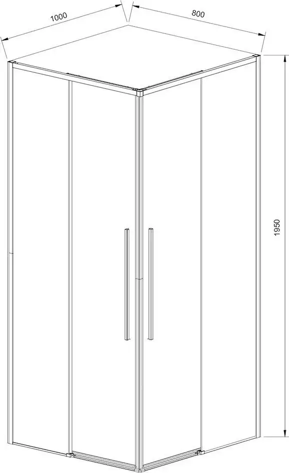 Душевой уголок Vincea Slim-N VSS-4SN8010CLG - фото товара
