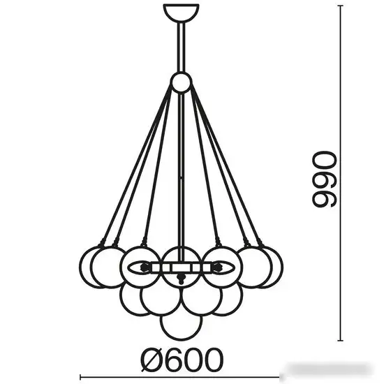 Подвесная люстра Freya Fiesta FR5231PL-06CH – фото товара