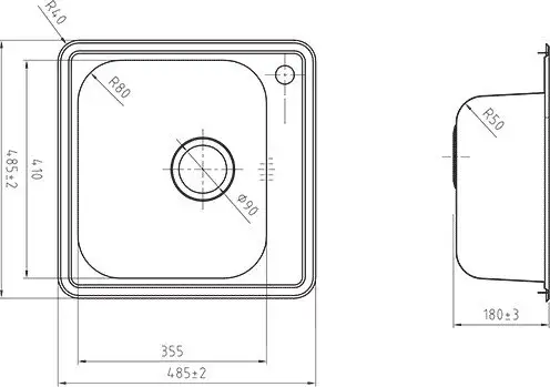 Кухонная мойка IDDIS Strit STR48S0i77 - фото товара