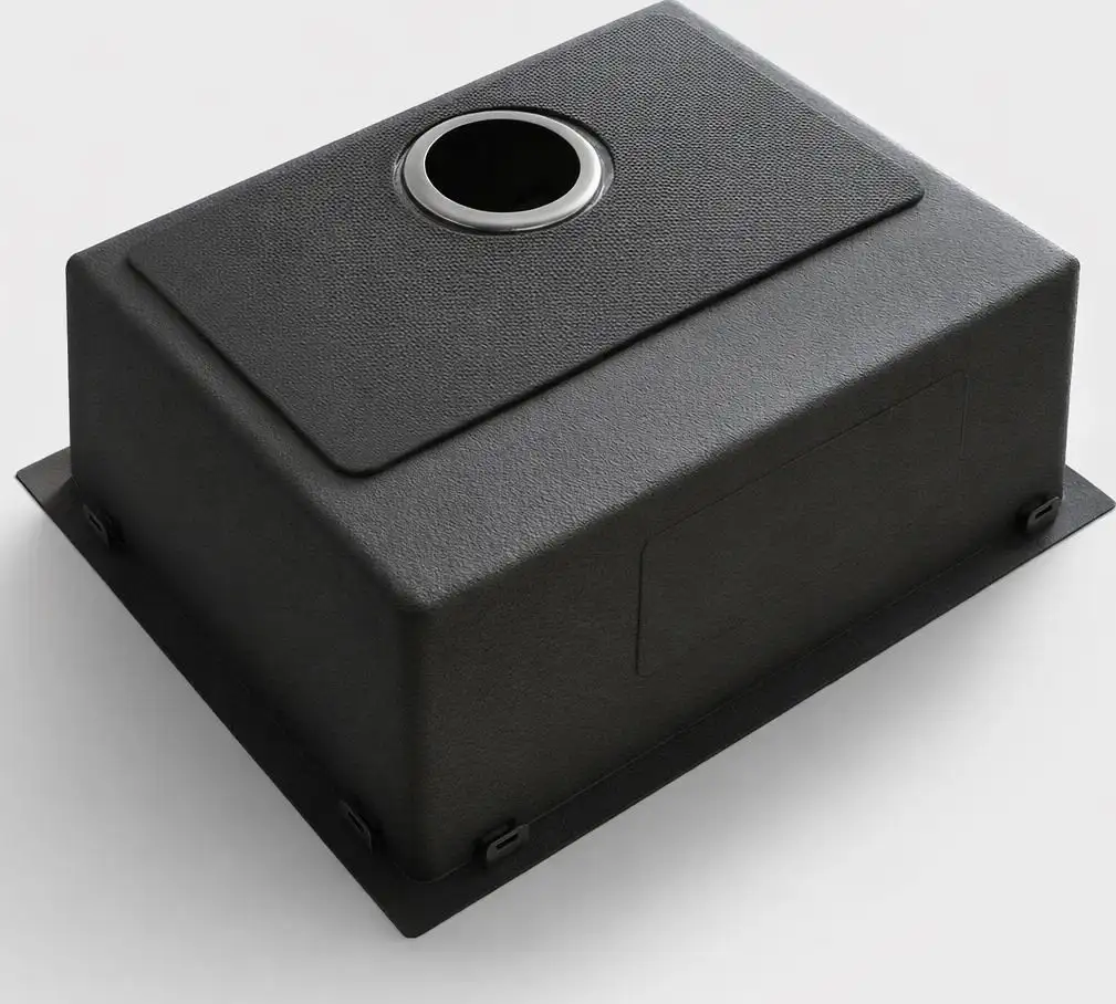 Кухонная мойка Blantek LS-5848STB Stone texture black - фото товара