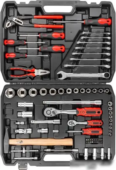 Универсальный набор инструментов ForceKraft FK-4772-5 (77 предметов) – фото товара