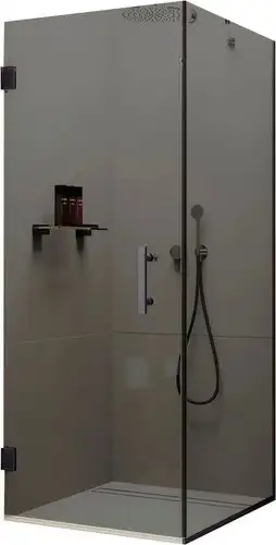 Душевой уголок MaybahGlass MGY-1308-6 (графитовое стекло/черный) - изображение в каталоге