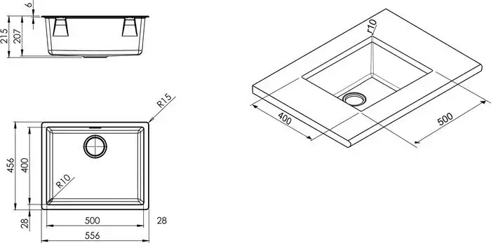 Кухонная мойка Smeg VZP56DV - фото товара