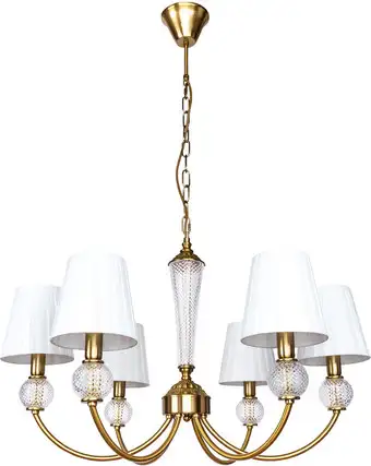 Люстра средней высоты Arte Lamp Gracie A7301LM-6PB – изображение в каталоге