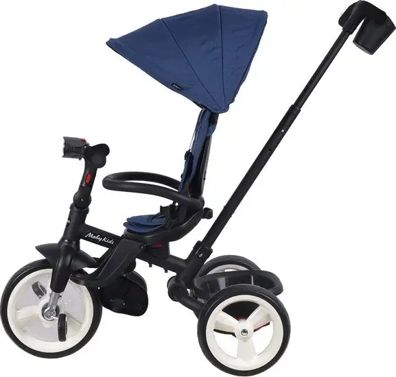 Детский велосипед Moby Kids Pioneer 360 12x10 EVA 649369 (синий) – фото товара