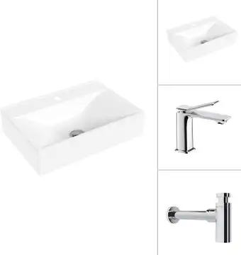 Умывальник Lauter 21855 + Allure 21C618С с сифоном 21635CH (хром) - изображение в каталоге