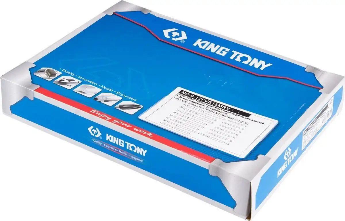 Набор ключей King Tony 9-12FVE15MRV (15 предметов) – фото товара