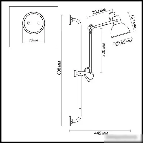 Бра Odeon Light Arta 4125/1WA – фото товара