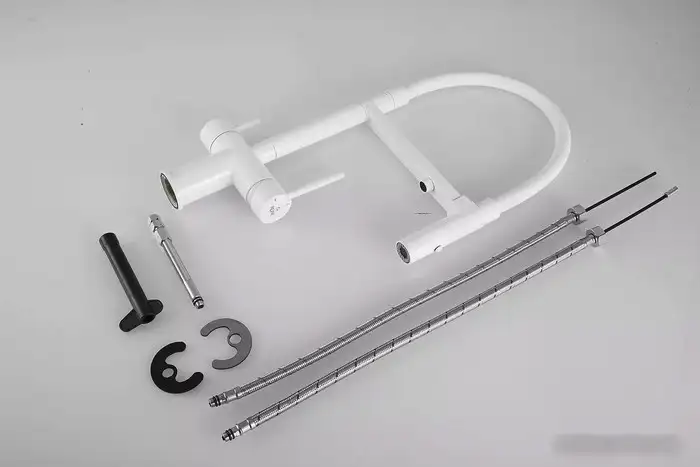 Смеситель Rose R958C (белый) - фото товара