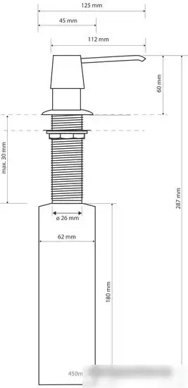 Дозатор Bemeta Hotel 136109012 – фото товара