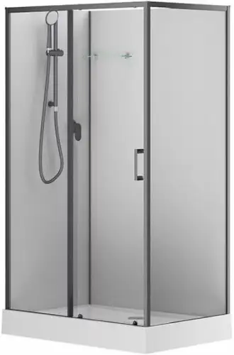 Душевая кабина Aquanet Passion Evo 120L (черный) - изображение в каталоге