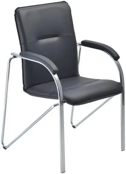 Офисный стул Helmi Самба М HL-F04 344607 (металл хром/экокожа/черный BOX2) – фото товара