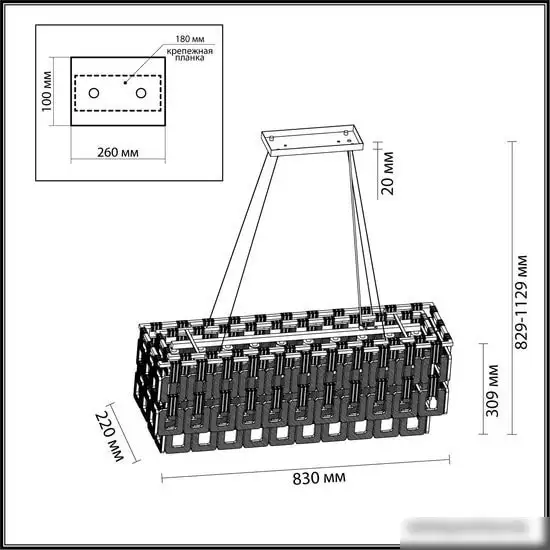 Подвесная люстра Odeon Light Buckle 4989/10 – фото товара