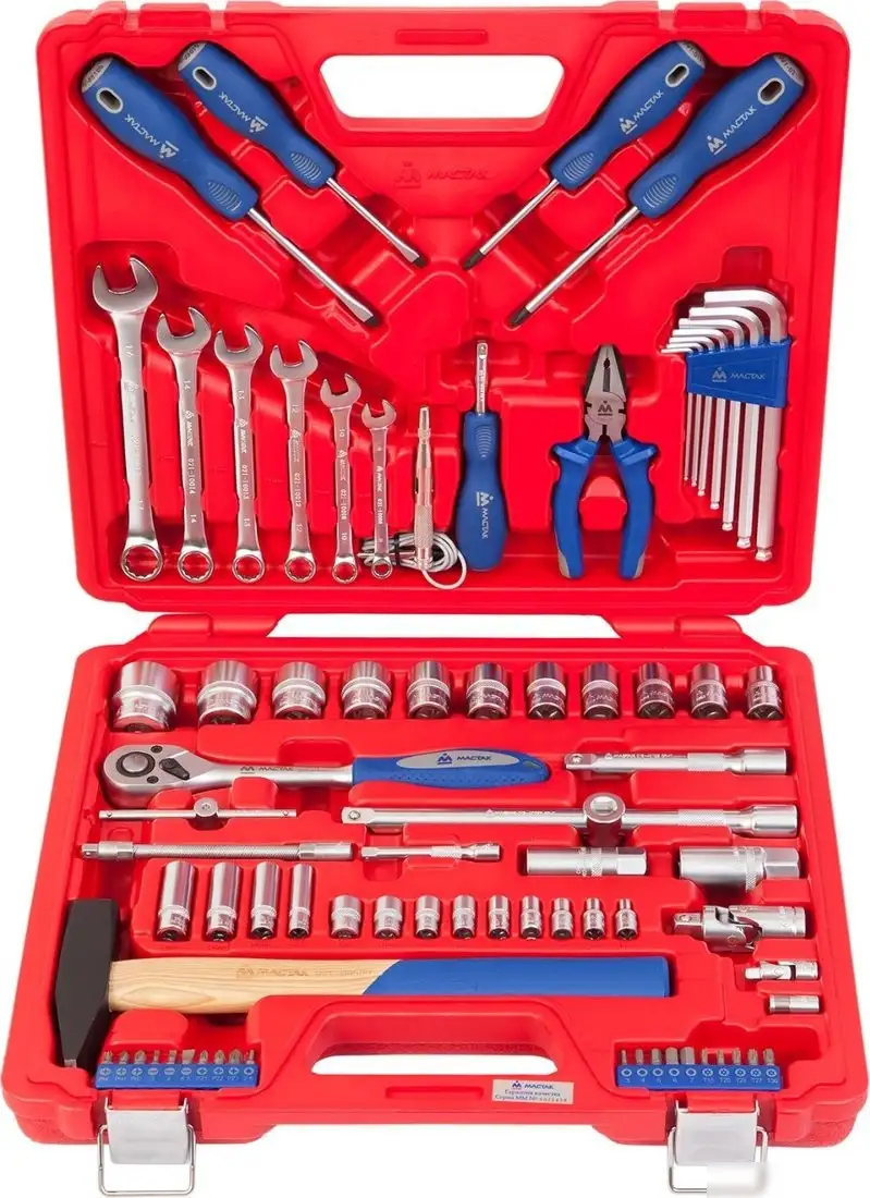 Универсальный набор инструментов Мастак 0-077C (77 предметов) – фото товара