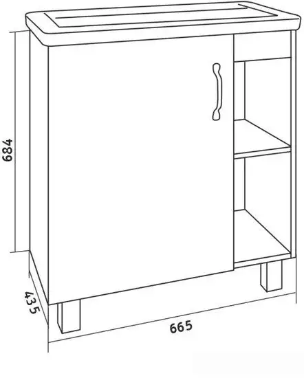 Grossman Флай 70 107001 (дуб сонома/белый) – фото товара