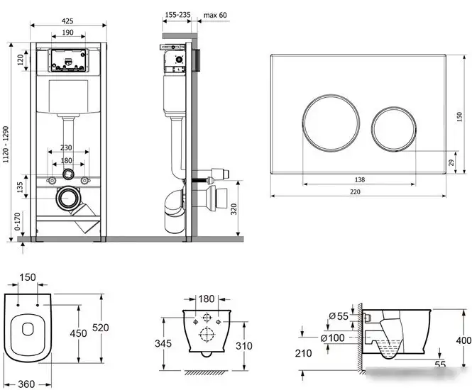 Унитаз Lavinia Boho Relfix Bell Pro Rimless 6 в 1 77040048 - фото товара