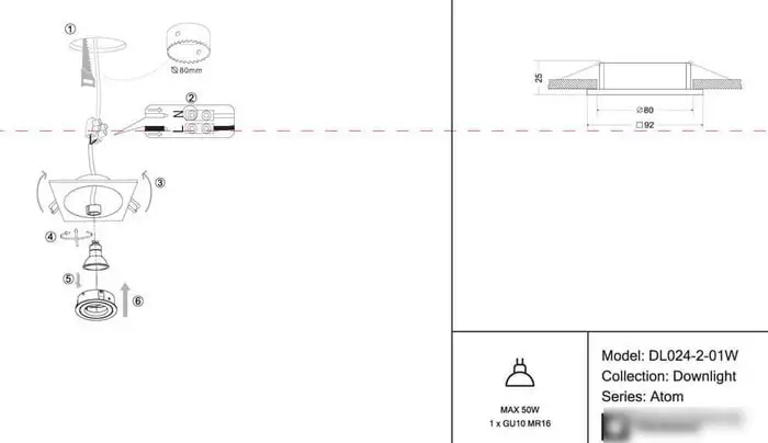 Спот Maytoni Atom DL024-2-01W – фото товара