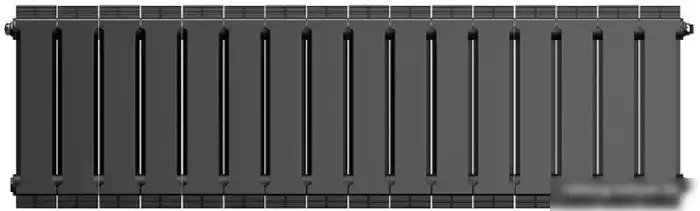 Биметаллический радиатор Royal Thermo PianoForte 300 Silver Noir Sable (16 секций) - фото товара