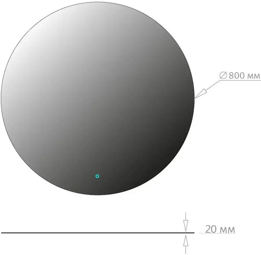 Onika Зеркало Сола 80 Led 208097 – фото товара