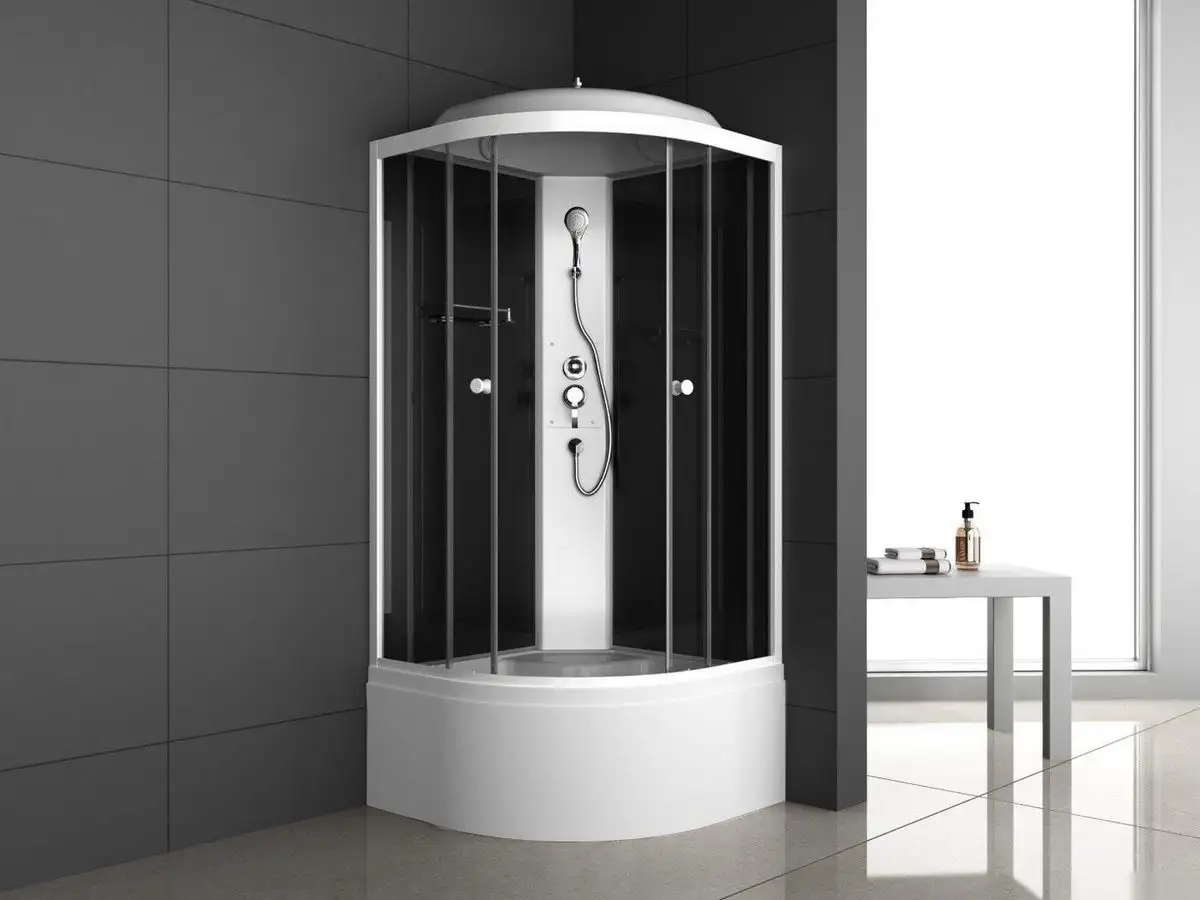 Душевая кабина Oda 8500BT (черный/тонированное стекло) - фото товара