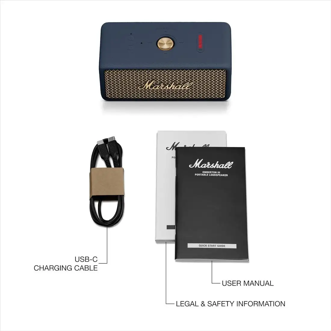 Беспроводная колонка Marshall Emberton III (синий) – фото товара