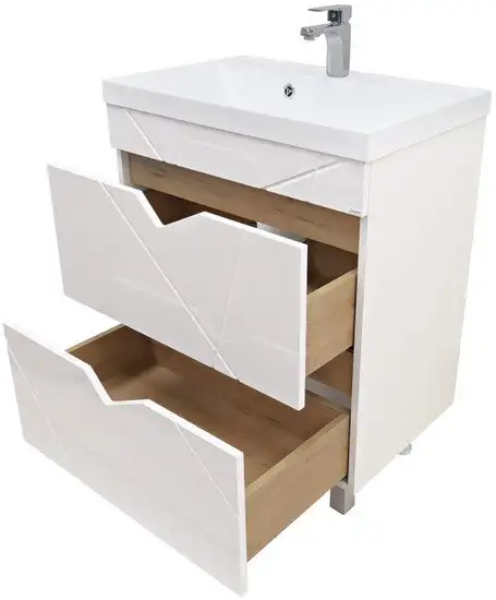 Doratiz Тумба под умывальник Doratiz Фьорд 70 9908.186 (дуб бунратти/белый) – фото товара