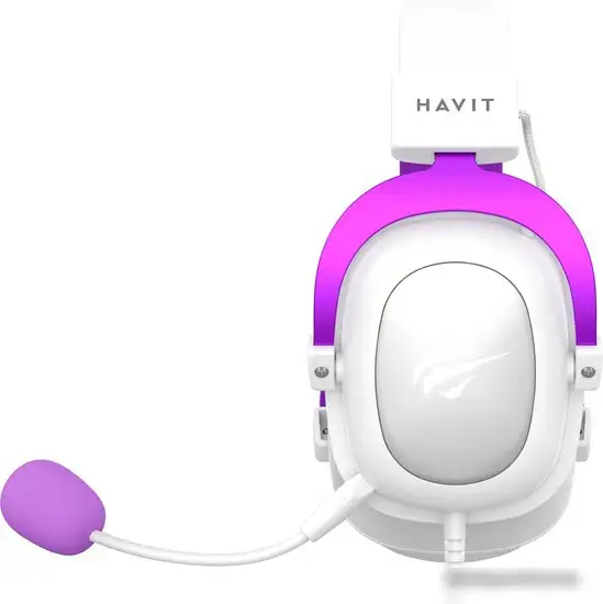 Наушники Havit Gamenote H2002d (белый/фиолетовый) – фото товара