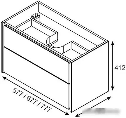 Roca Тумба под умывальник Ronda ZRU9303003 – фото товара