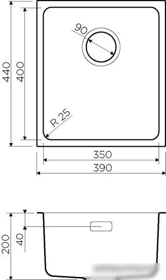 Кухонная мойка Omoikiri Tadzava 39-U GM - фото товара