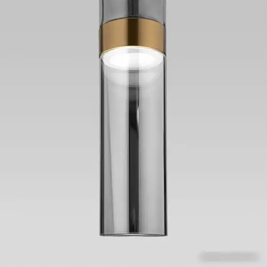 Подвесная люстра Евросвет Lumen 50244/1 LED латунь/дымчатый – фото товара