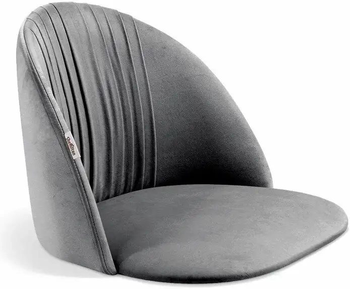 Стул Sheffilton SHT-ST35-1/S128 (угольно-серый/хром/белый муар) – фото товара