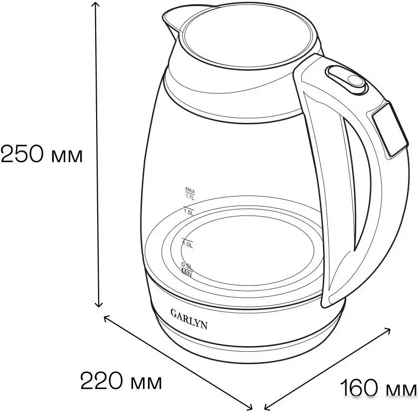 Электрический чайник Garlyn K-310 - фото товара