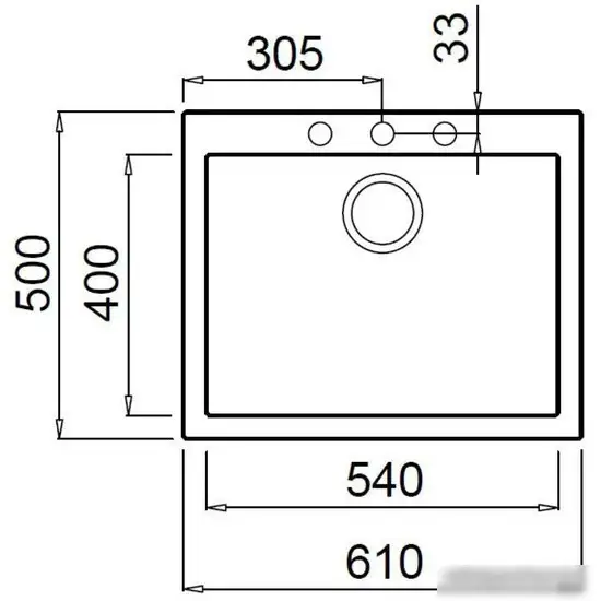Кухонная мойка Elleci Quadra 110 Undermount Light Grey K97 - фото товара