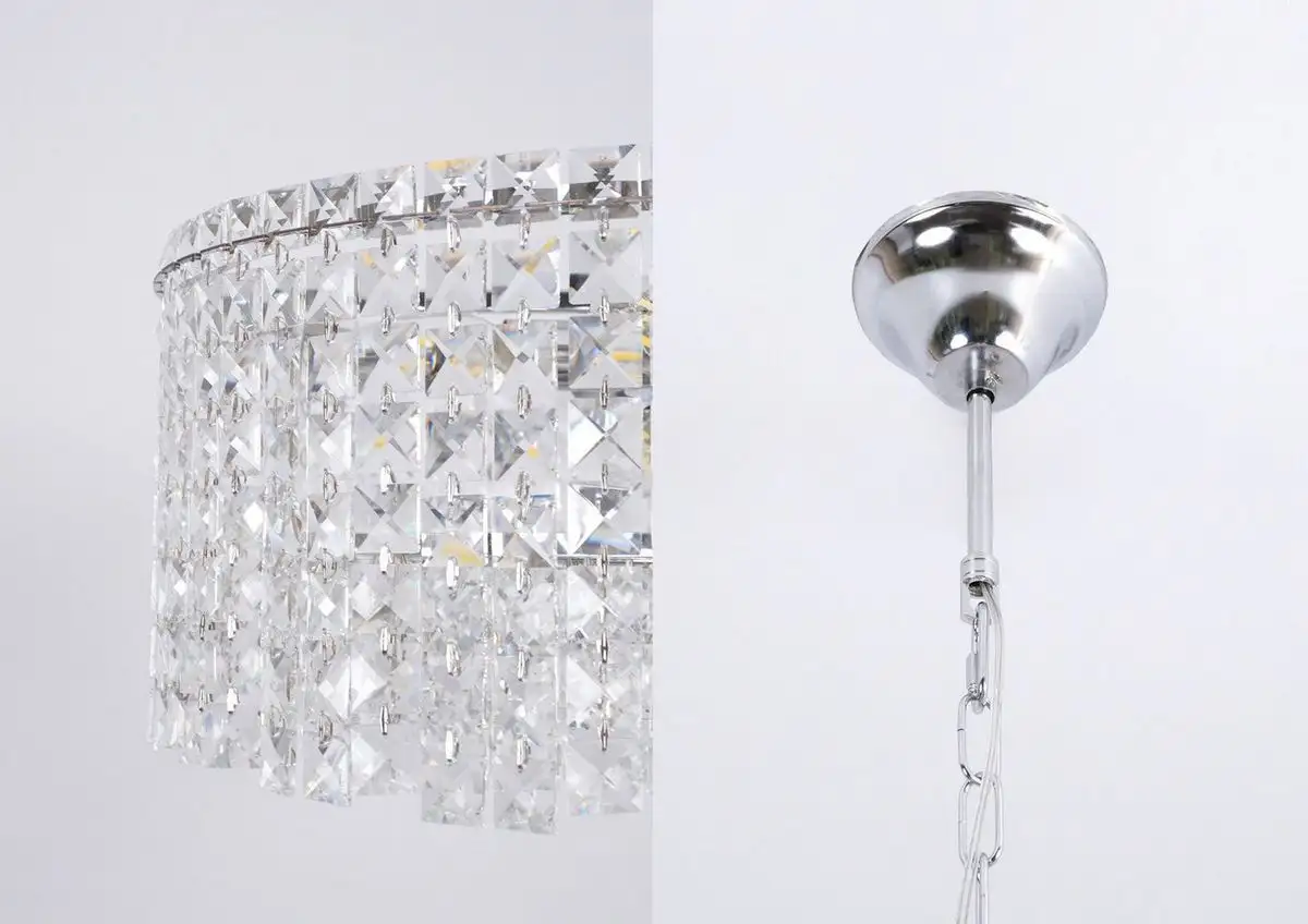 Подвесная люстра Estares Diona 10хЕ14-600х810-CHROME/CRYSTAL-220-IP20 – фото товара