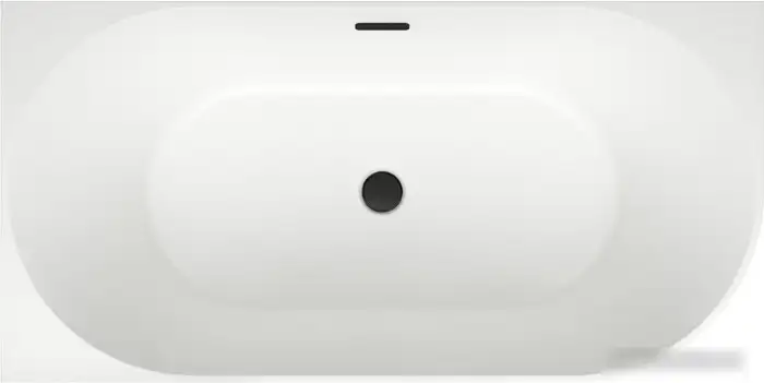 Ванна Wellsee Belle Spa 150x75 235701003 (пристенная ванна (левая) белый глянец, экран, каркас, сифон-автомат матовый черный) - фото товара