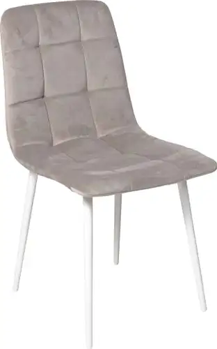 Стул Алвест AV 406-N (бежевый бархат Confetti smoke/белый) – изображение в каталоге